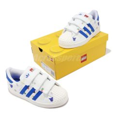 Adidas Superstar x Lego Bricks and Figurine White Royal Blue