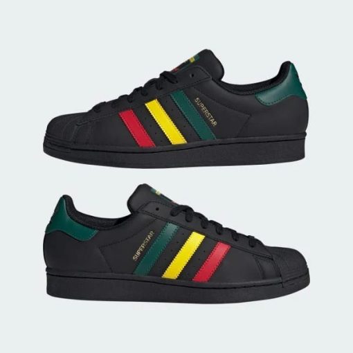 Adidas Superstar - Rasta Black